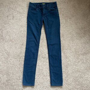 Rugby By Ralph Lauren Pants Womens 0 Navy Blue Corduroy Skinny Low Rise Y2K Prep